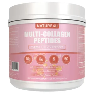 Multi Collagen Peptides Powder with Biotin