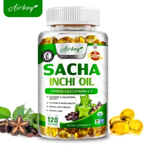 Sacha Inchi Oil - Rich In Omega - 3,6,9 - Supports Brain, Heart, Gut, Skin Health - 120 Capsules